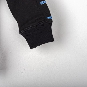 ss lazio black child degarated full zipper hooded sweatshirt MACRON - 11