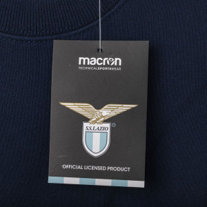 SS LAZIO FELPA GIROCOLLO BLU 2018/2019 MACRON - 3