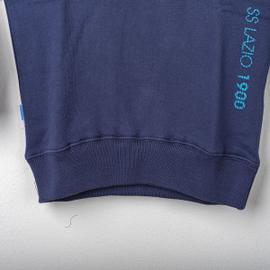 SS LAZIO FELPA GIROCOLLO BLU 2018/2019 MACRON - 9