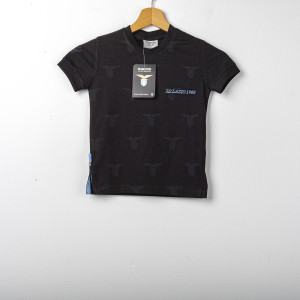 t-shirt bambino ss lazio nera 2020 MACRON - 1