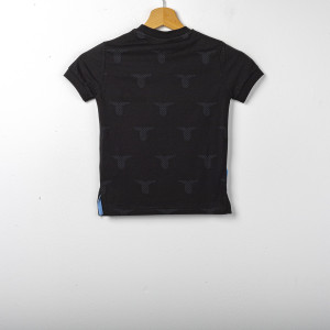 ss lazio child's t-shirt black 2020 MACRON - 2