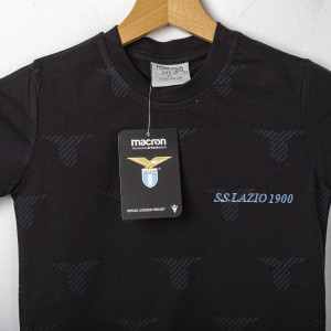 ss lazio child's t-shirt black 2020 MACRON - 8