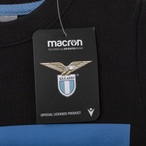 FELPA LAZIO FULL ZIP CON CAPPUCCIO NERA 2020/2021 MACRON - 5