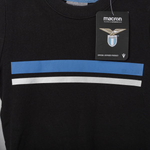 FELPA LAZIO FULL ZIP CON CAPPUCCIO NERA 2020/2021 MACRON - 8