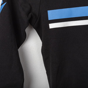 FELPA LAZIO FULL ZIP CON CAPPUCCIO NERA 2020/2021 MACRON - 11