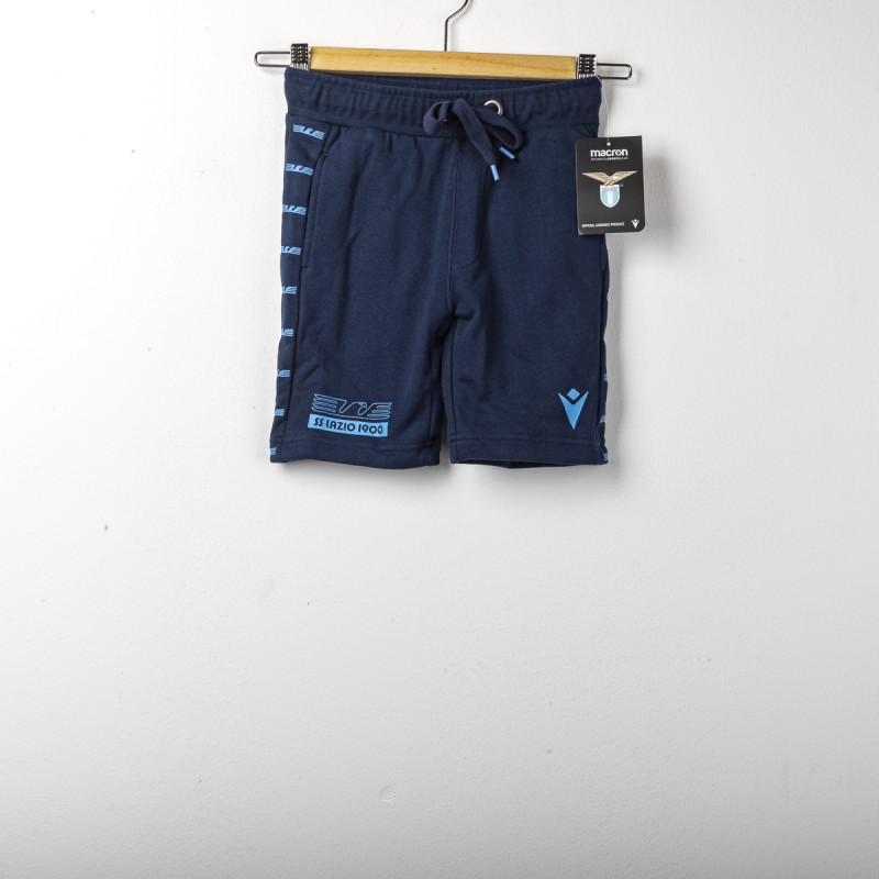 BERMUDA LAZIO FELPATO NAVY BAMBINO 2019/2020 MACRON - 1