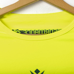 short-sleeved away goalkeeper compression jersey ss lazio giallo fluo 2019/2020 MACRON - 5