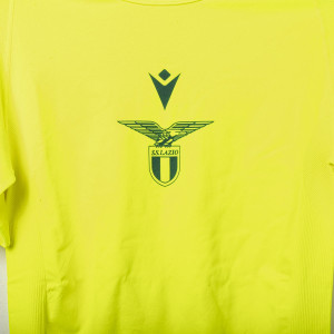 short-sleeved away goalkeeper compression jersey ss lazio giallo fluo 2019/2020 MACRON - 12