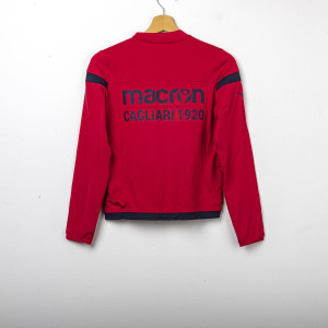 FELPA BAMBINO ALLENAMENTO GIROCOLLO CAGLIARI ROSSA/BLU NAVY 2017/2018 MACRON - 2