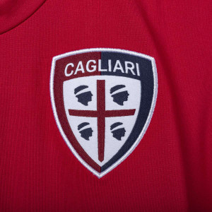 FELPA BAMBINO ALLENAMENTO GIROCOLLO CAGLIARI ROSSA/BLU NAVY 2017/2018 MACRON - 3