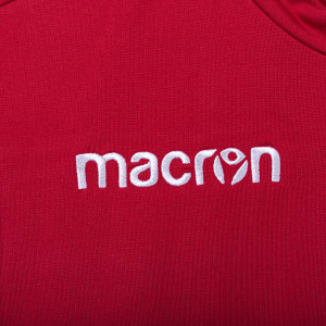 FELPA BAMBINO ALLENAMENTO GIROCOLLO CAGLIARI ROSSA/BLU NAVY 2017/2018 MACRON - 4
