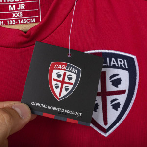 FELPA BAMBINO ALLENAMENTO GIROCOLLO CAGLIARI ROSSA/BLU NAVY 2017/2018 MACRON - 5