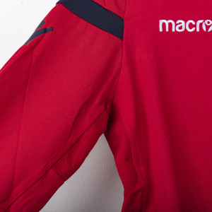 FELPA BAMBINO ALLENAMENTO GIROCOLLO CAGLIARI ROSSA/BLU NAVY 2017/2018 MACRON - 8