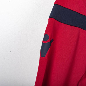 FELPA BAMBINO ALLENAMENTO GIROCOLLO CAGLIARI ROSSA/BLU NAVY 2017/2018 MACRON - 13