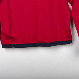 FELPA BAMBINO ALLENAMENTO GIROCOLLO CAGLIARI ROSSA/BLU NAVY 2017/2018 MACRON - 19