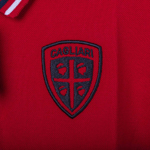 POLO BAMBINO ROSSA/BLU NAVY/BIANCA CAGLIARI MACRON - 3