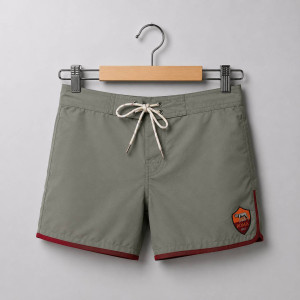 AS ROMA GRAY LOGO COSTUME KIDS AMISTAD - 1