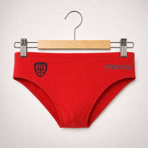 SHORT MARE ROSSO/NAVY CAGLIARI MACRON - 1