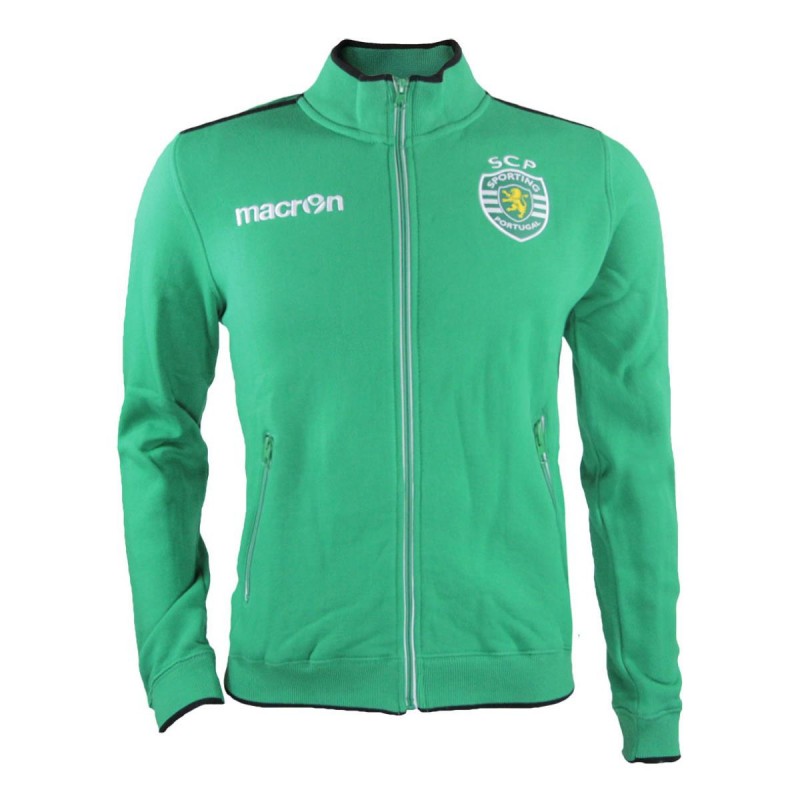 felpa verde full zip sporting lisbona MACRON - 1