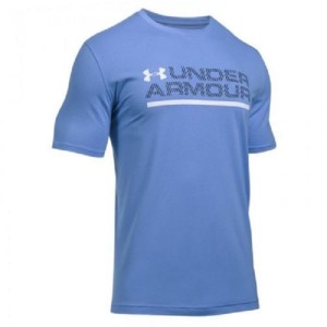 t-shirt azzurra wordmark under armour UNDER ARMOUR - 1