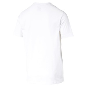 t-shirt bianca puma logo tee PUMA - 2