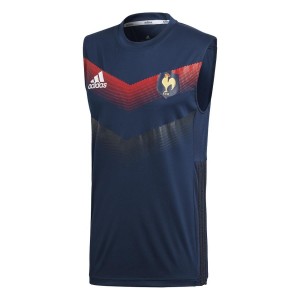 maglia smanicata blu francia ADIDAS - 1