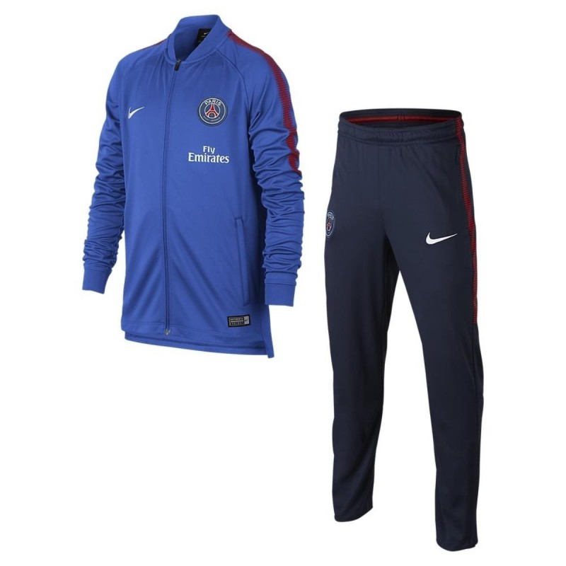 tuta dry squad blu bambino psg 2017/2018 NIKE - 1