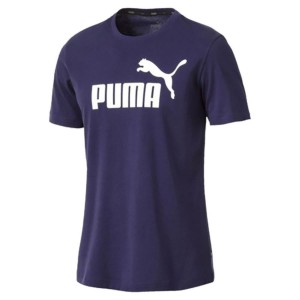 t-shirt navy puma logo tee PUMA - 1