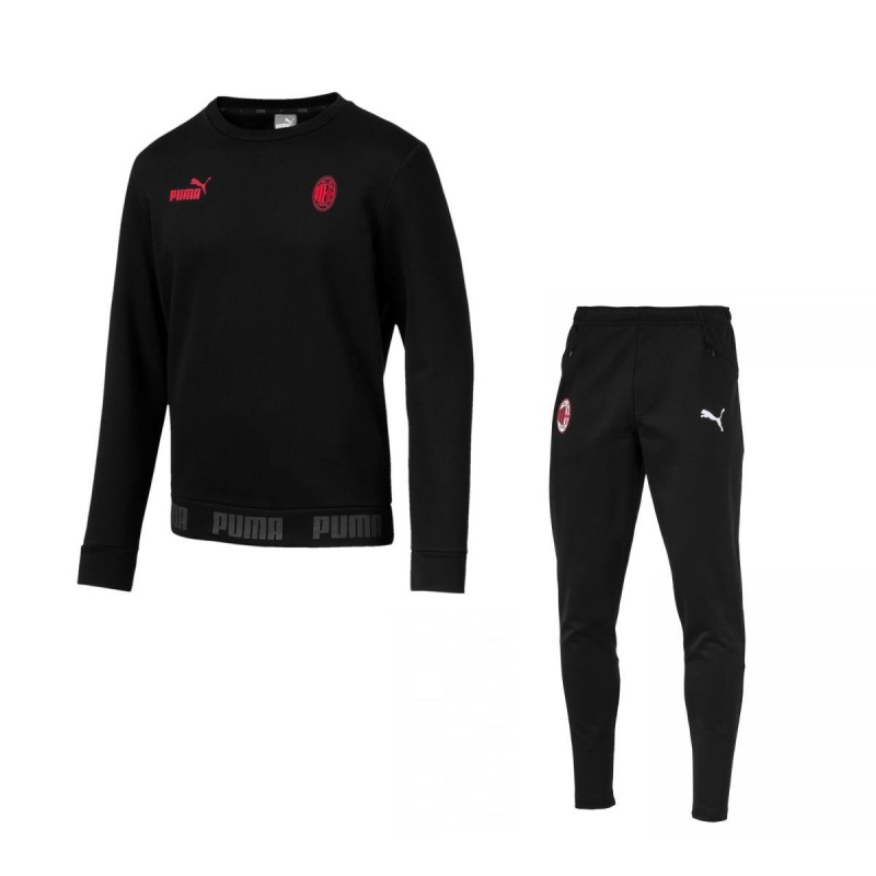 TUTA FELPATA NERA AC MILAN 2019/2020 PUMA - 1