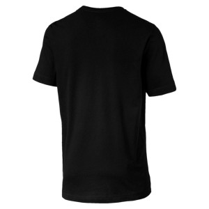 t-shirt nera puma logo tee PUMA - 2