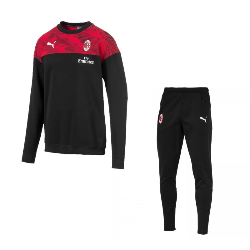 TUTA FELPATA ROSSA AC MILAN 2019/2020 PUMA - 1