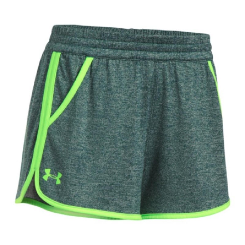 pantaloncini donna verdi tech solid under armour UNDER ARMOUR - 1