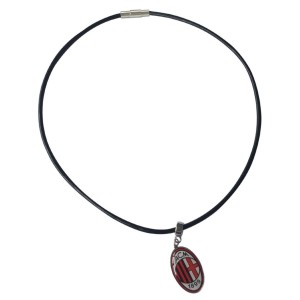 COLLANA IN CUOIO CON CIONDOLO MILAN ISITEC - 1
