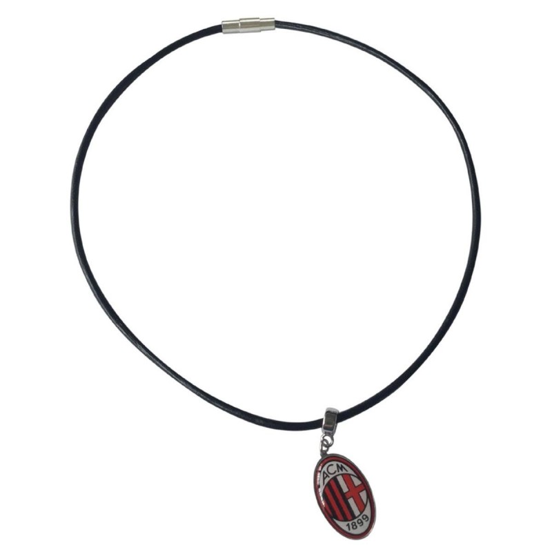 COLLANA IN CUOIO CON CIONDOLO MILAN ISITEC - 1