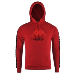 felpa con cappuccio rossa logo kappa KAPPA - 1