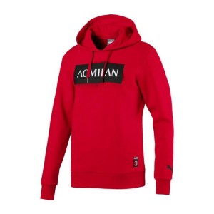 FELPA CON CAPPUCCIO ROSSA AC MILAN PUMA - 1