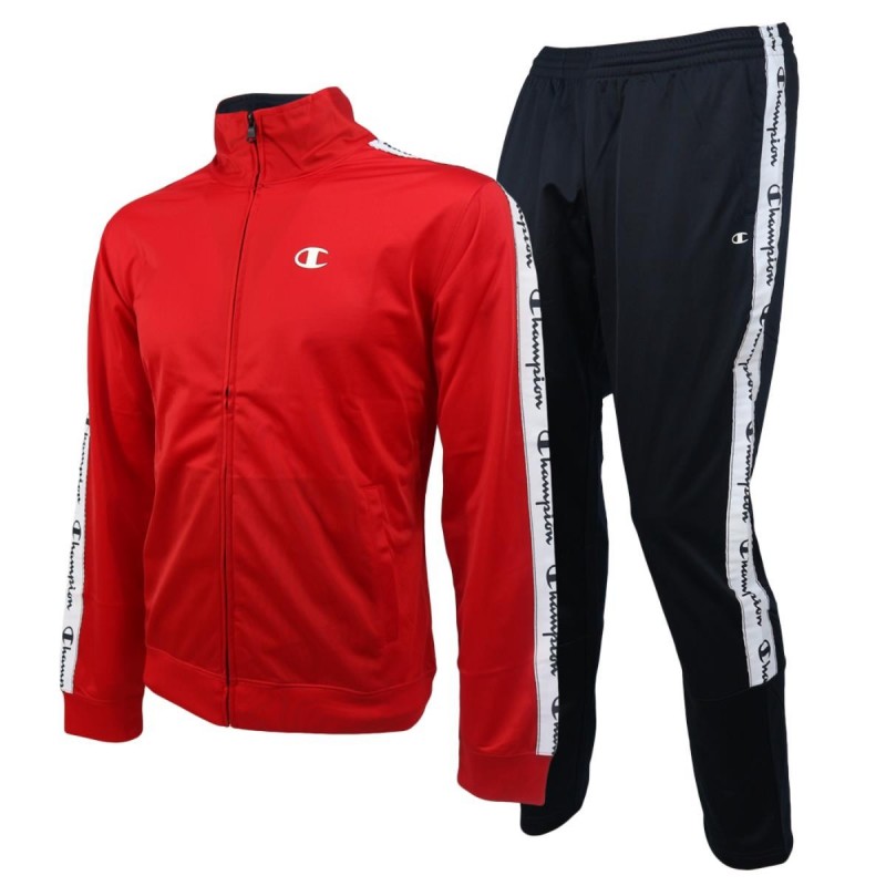 champion tracksuit red