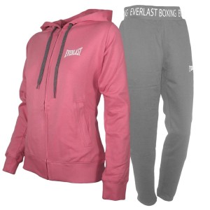 TUTA FELPATA CON CAPPUCCIO ROSA DONNA EVERLAST EVERLAST - 1