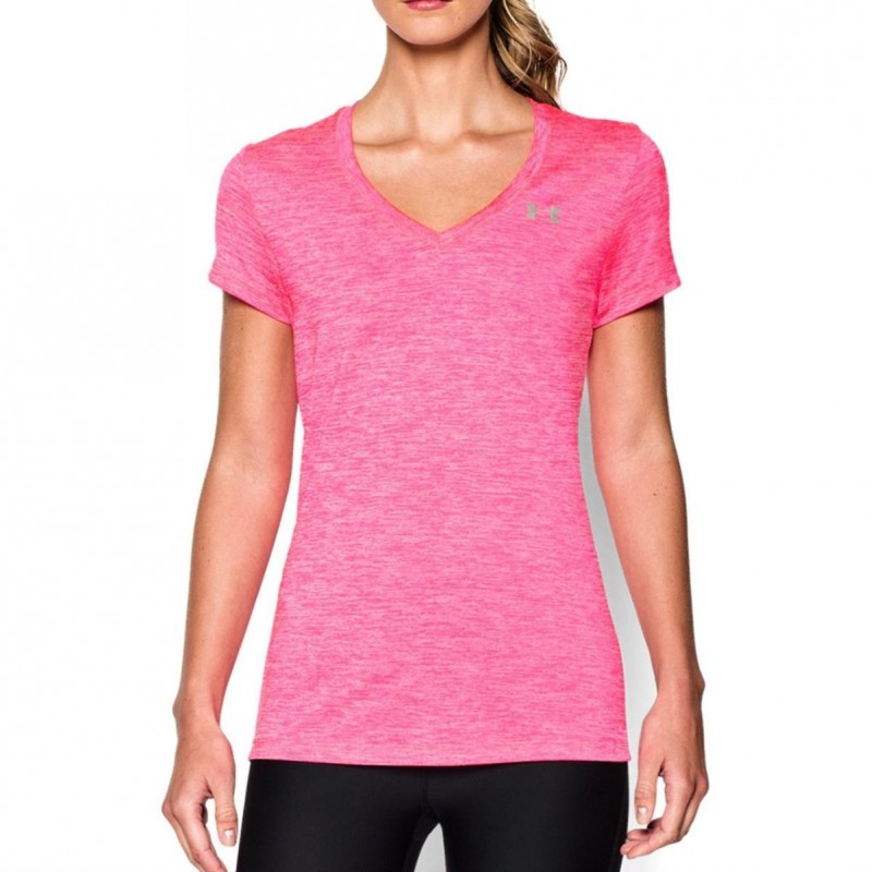 magliette under armour donna rosa