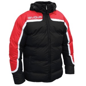 giacca con cappuccio nero/rosso givova GIVOVA - 1