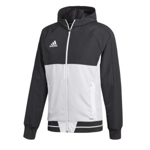 giacca con cappuccio nero/bianca adidas ADIDAS - 1