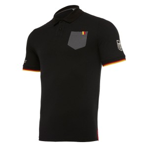 polo nera rugby germania MACRON - 1