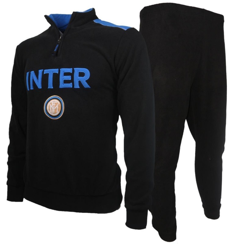 FC INTER PIGIAMA SERAFINO PILE NERO PLANETEX - 1