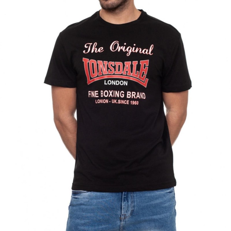 LONSDALE ORIGINAL BOXING BLACK T SHIRT