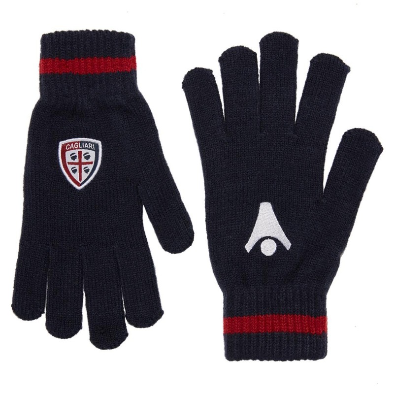GUANTI LANA NAVY CAGLIARI MACRON - 1