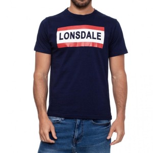 t-shirt sport navy lonsdale LONSDALE - 1