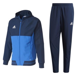 tuta con cappuccio blu/azzurra adidas ADIDAS - 1