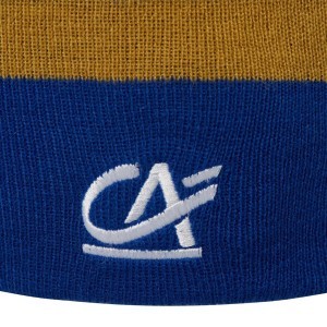 cappello lana blu/oro rugby italia MACRON - 3