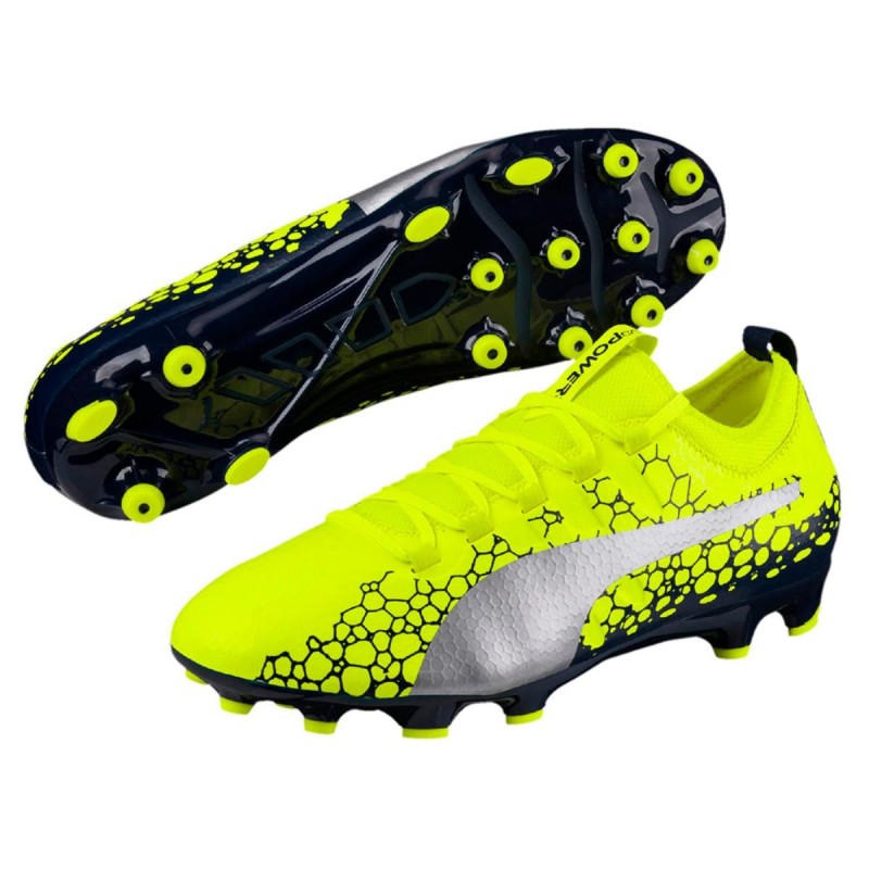 scarpe da calcio puma evo power vigor 3 graphic gialle PUMA - 1