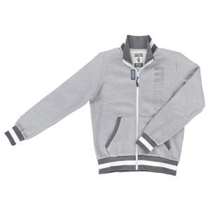 felpa full zip grigia macron MACRON - 1